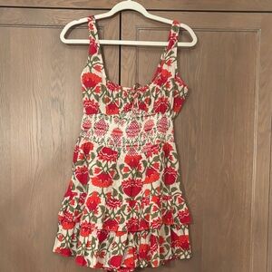 Floral Sleeveless Romper